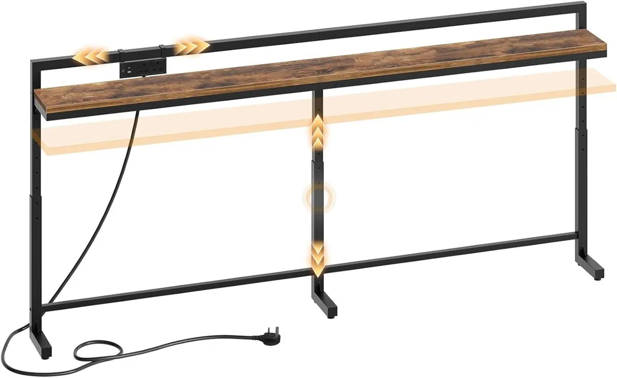 Slim Console Table with Adjustable Height - Image 1