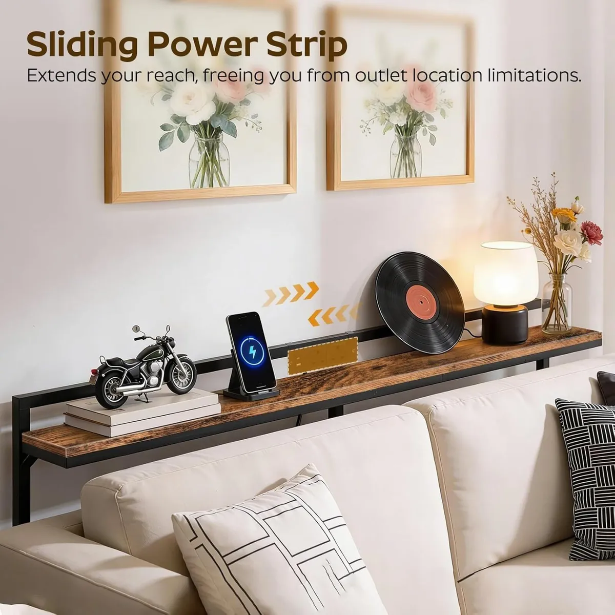 Slim Console Table with Adjustable Height - Image 4