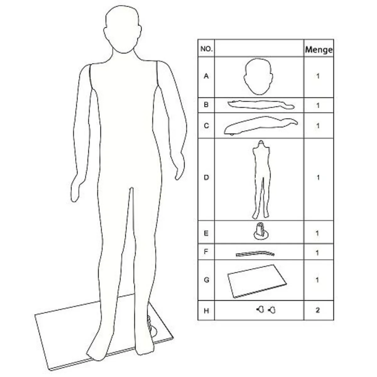 2 x Home or Business male mannequin -FREE Delivery - Image 2