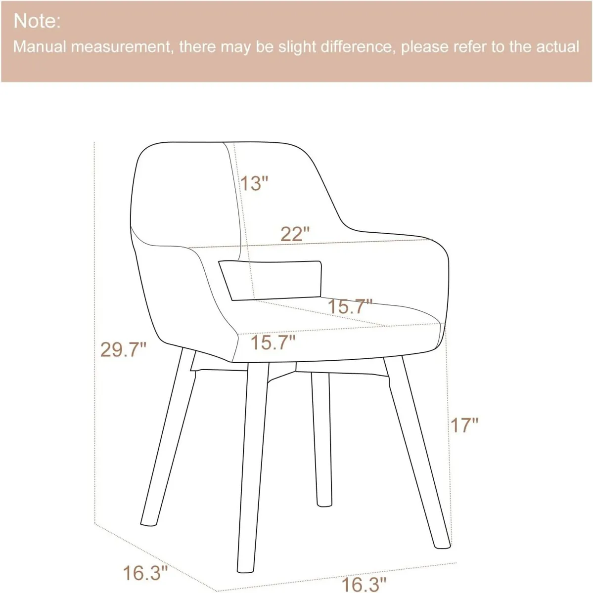 Desk Chair No Wheels Vanity Comfy Accent Chairs - Image 2