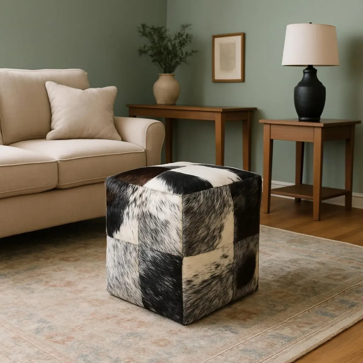 Heaven Hush Unstuffed Pouffe Cover Ottoman - Image 4