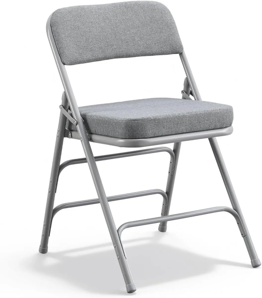 Padded Folding Chair with Thick Cushion (1 Pack) - Image 1