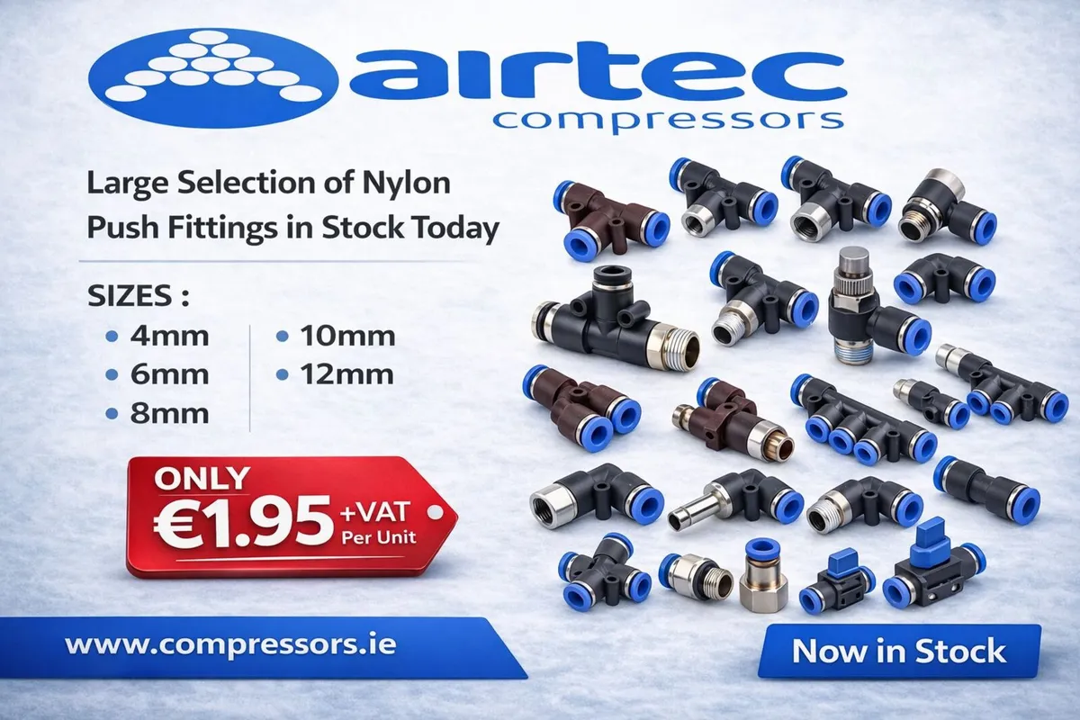 COMPRESSOR - PNEUMATIC NYLON PUSH FITTINGS - Image 1