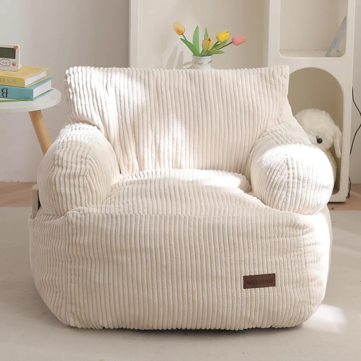 Kids Bean Bag Chair Stuffed Toddler Sofa - Image 1
