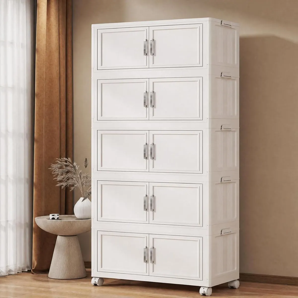 Storage Boxes with Lid 80lx5 Tier Plastic Box - Image 1