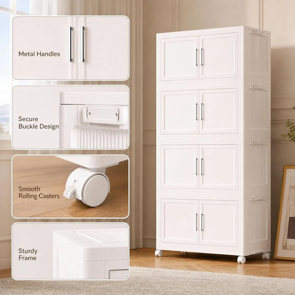 Storage Boxes with Lid 80lx5 Tier Plastic Box - Image 3