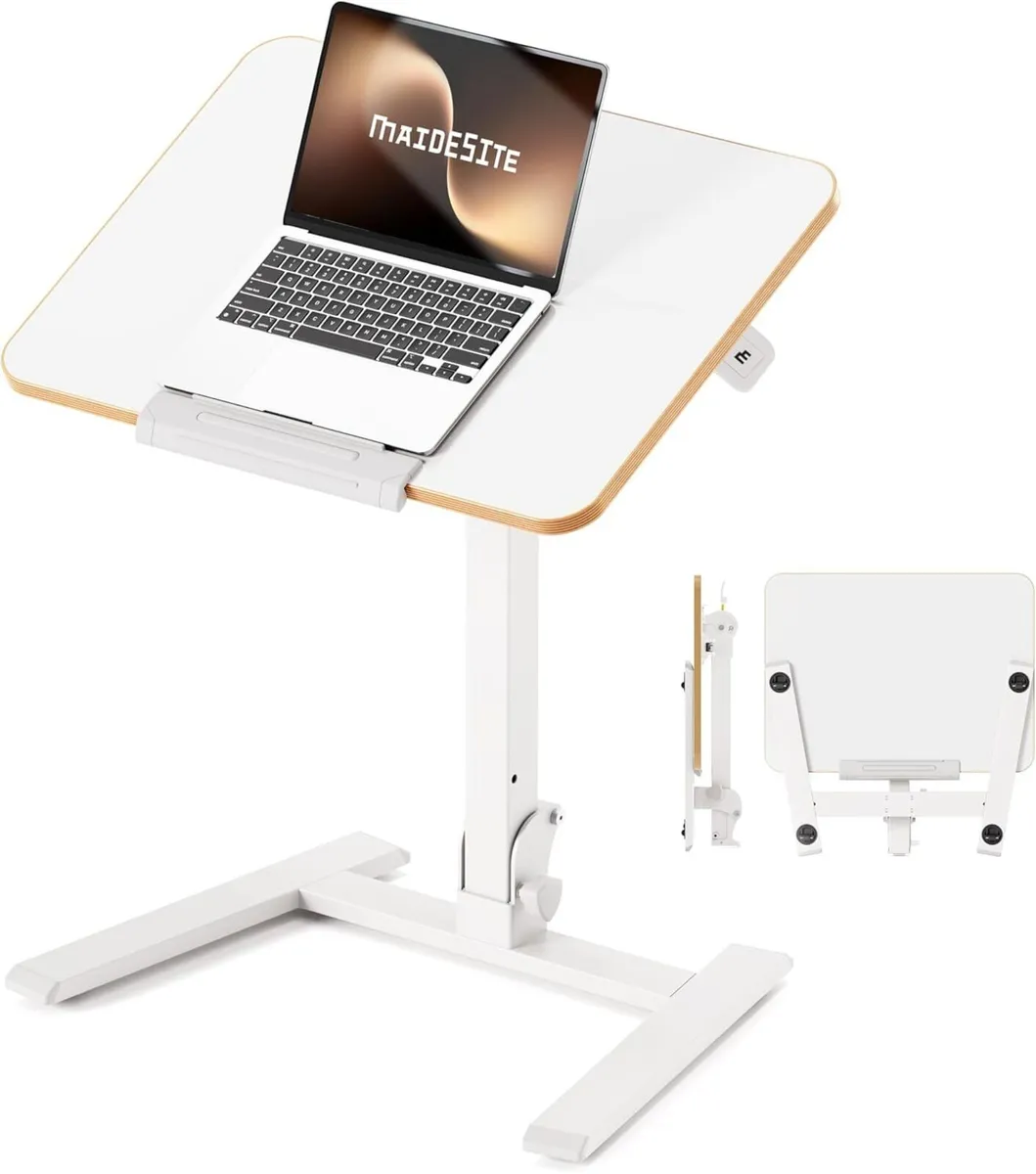 Fit Go Overbed Table with Wheels Foldable Height - Image 1