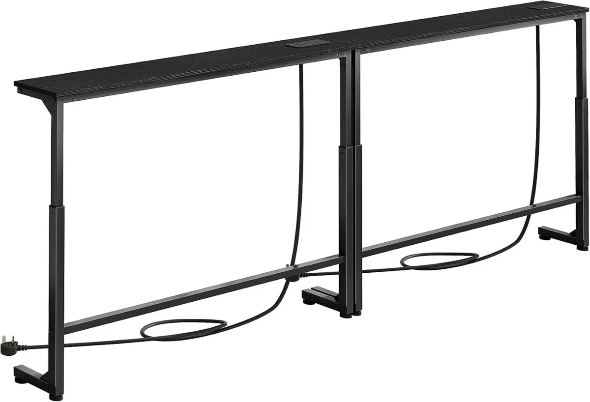 Narrow Sofa Table with Charging Station 200CM - Image 1