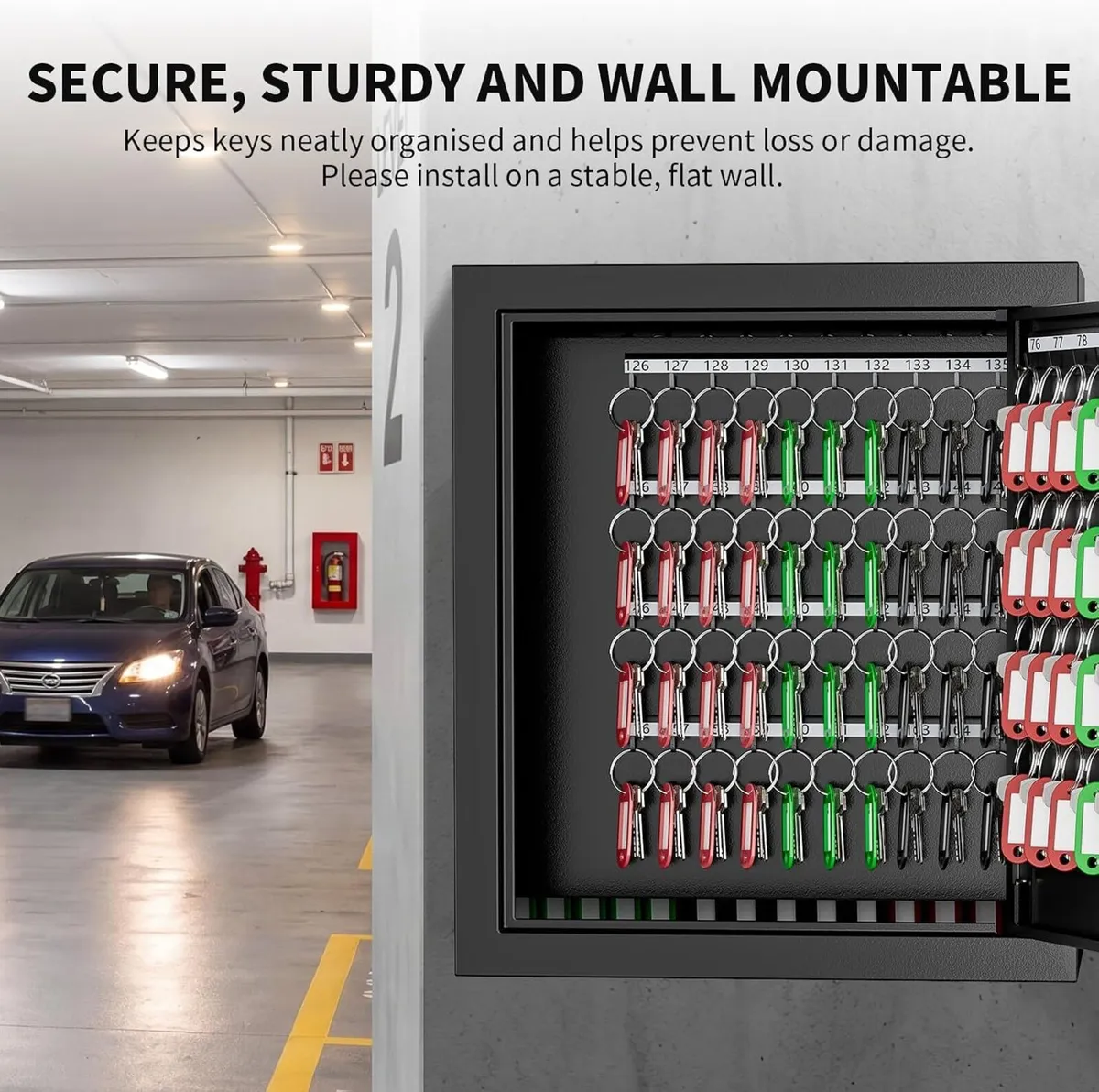 213 Position Key Cabinet Wall Mounted Steel Lock - Image 4