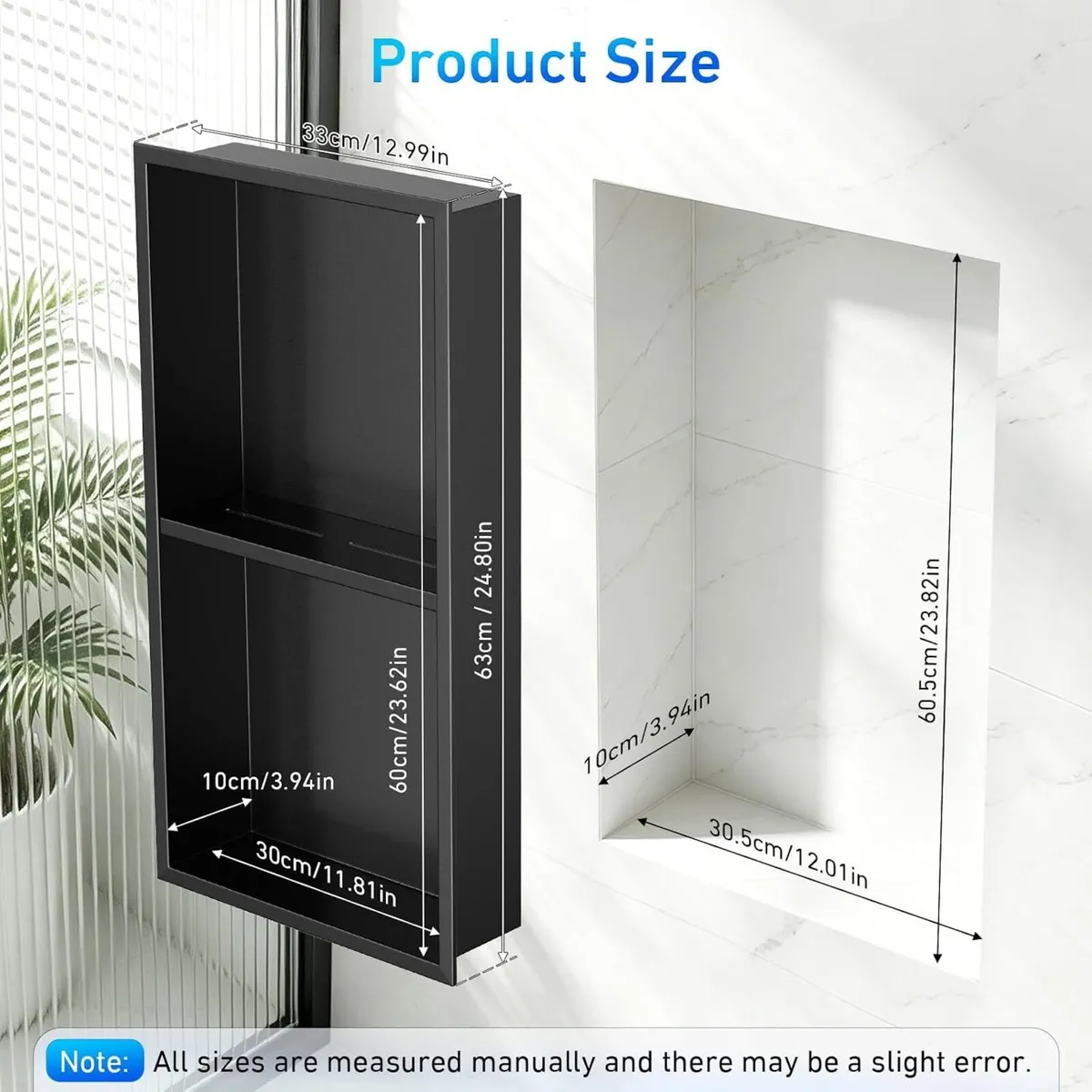 Steel Wall Niche for Shower Recessed Bathroom - Image 2