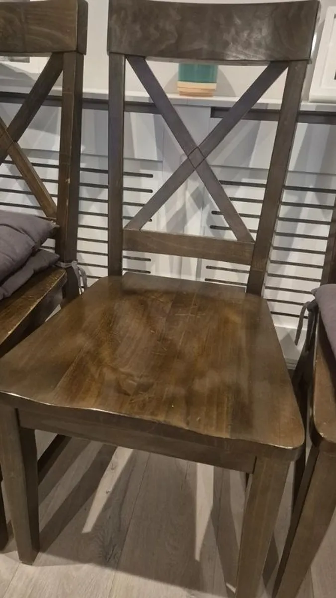 Table with bench and 4 chairs - Image 3