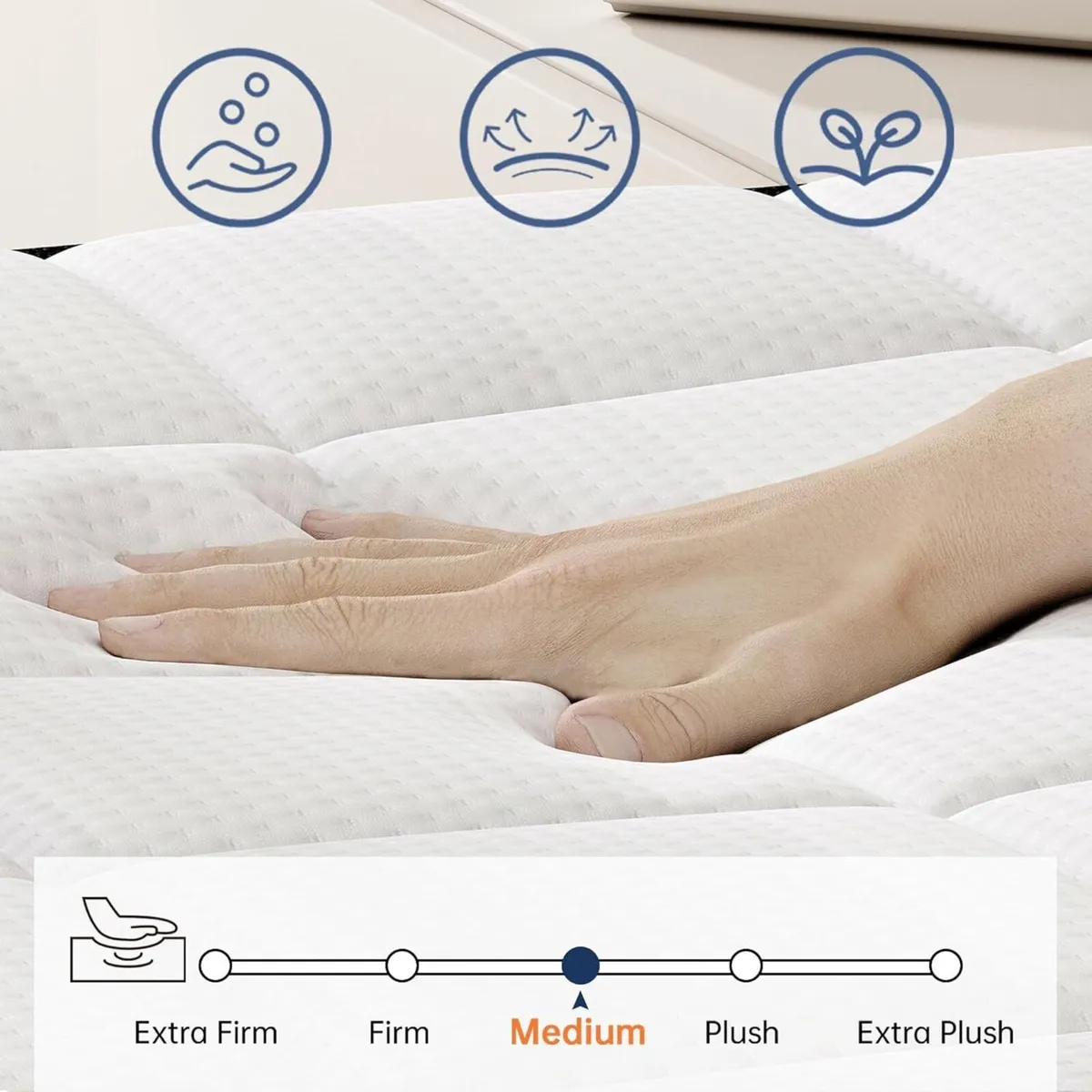 Mattress 25CM Pocket Sprung Memory Foam Hybrid Bed - Image 2