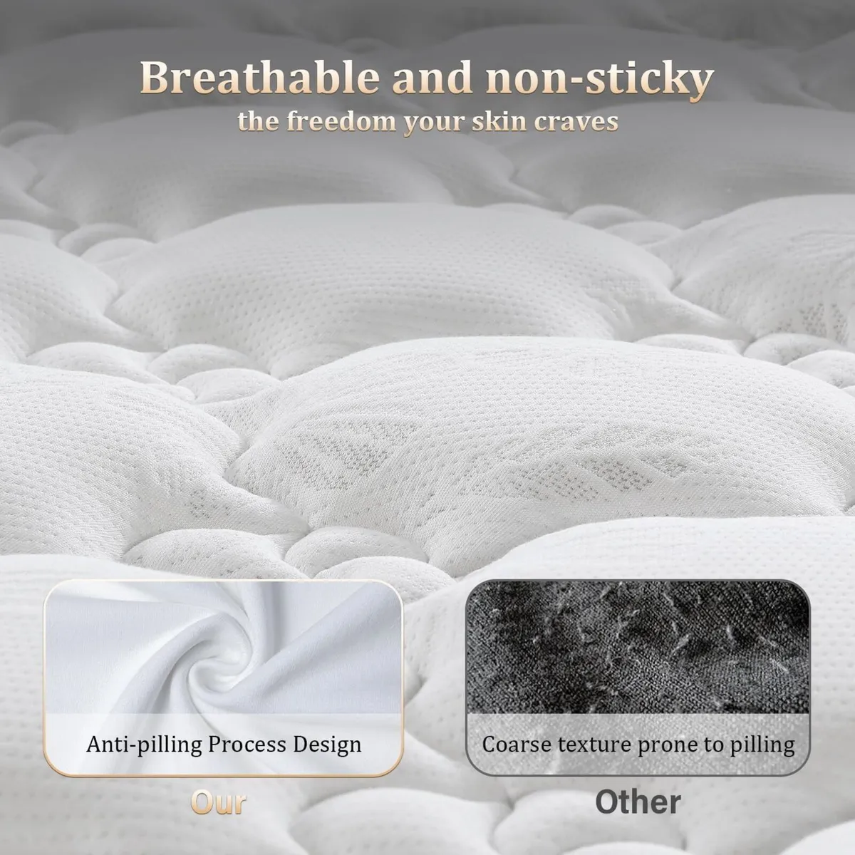 Mattress Hybrid Memory Foam 9-Zone Design - Image 3