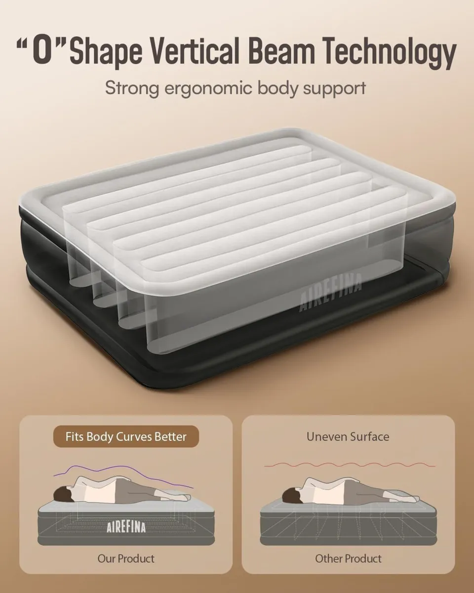 Inflatable Mattress Air Bed with Built-In Pump - Image 4