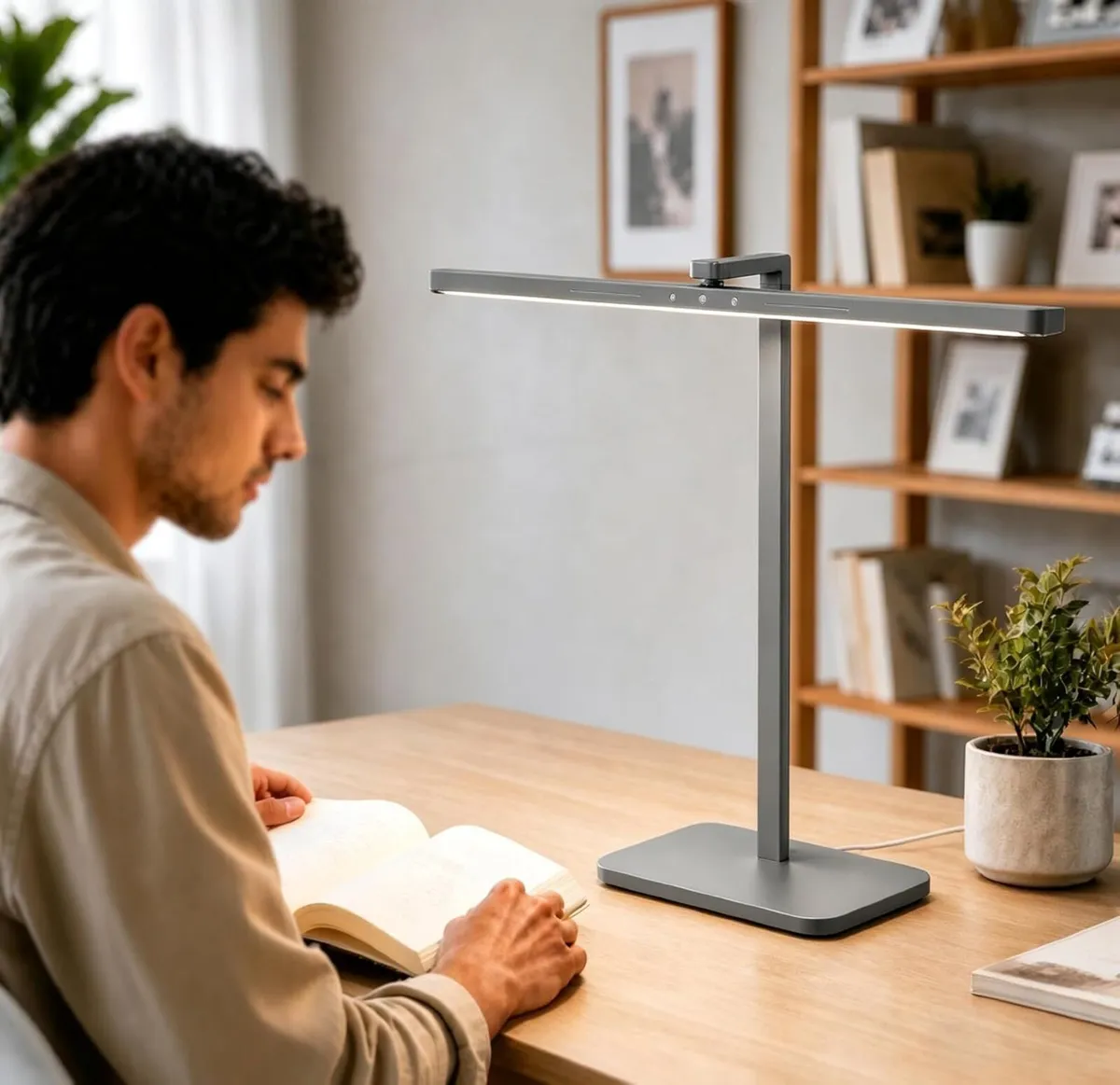 LED Desk Lamps for Home Office Eye-Caring Plug - Image 1