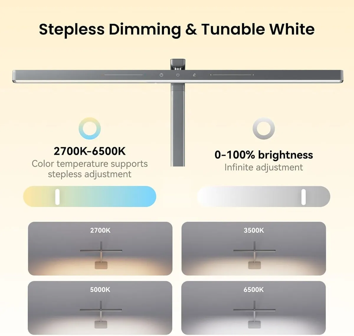 LED Desk Lamps for Home Office Eye-Caring Plug - Image 3