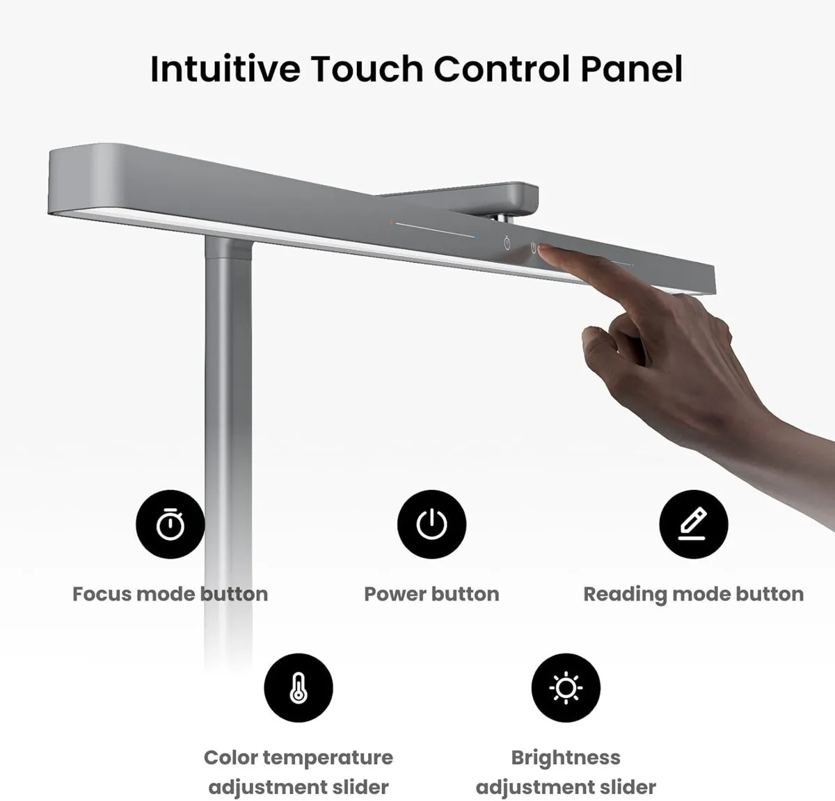 LED Desk Lamps for Home Office Eye-Caring Plug - Image 4