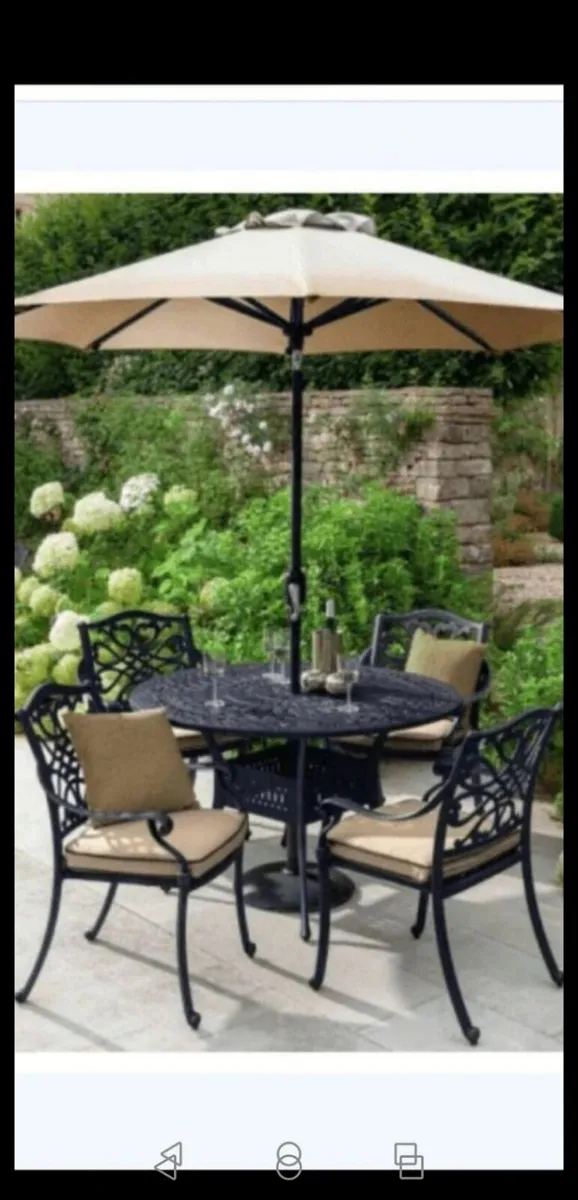 *SALE* Brand New Hartman  4 Seater Cast Alum.  Set - Image 1