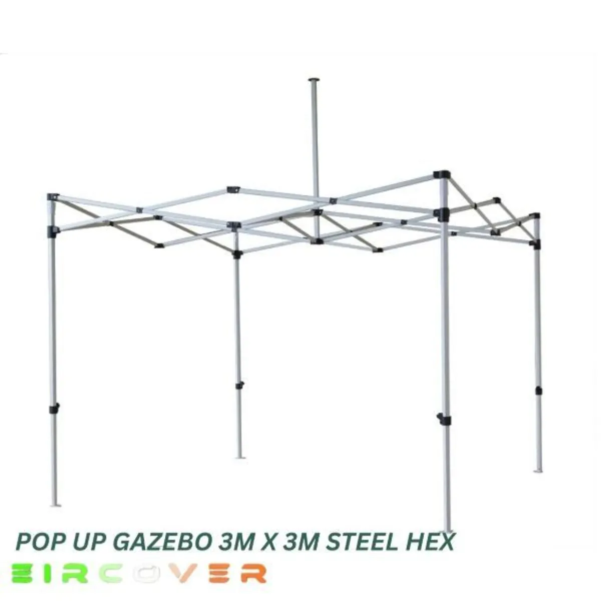 Heavy Duty Pop Up Gazebo Steel 40mm Hex 3m x 3m - Image 4