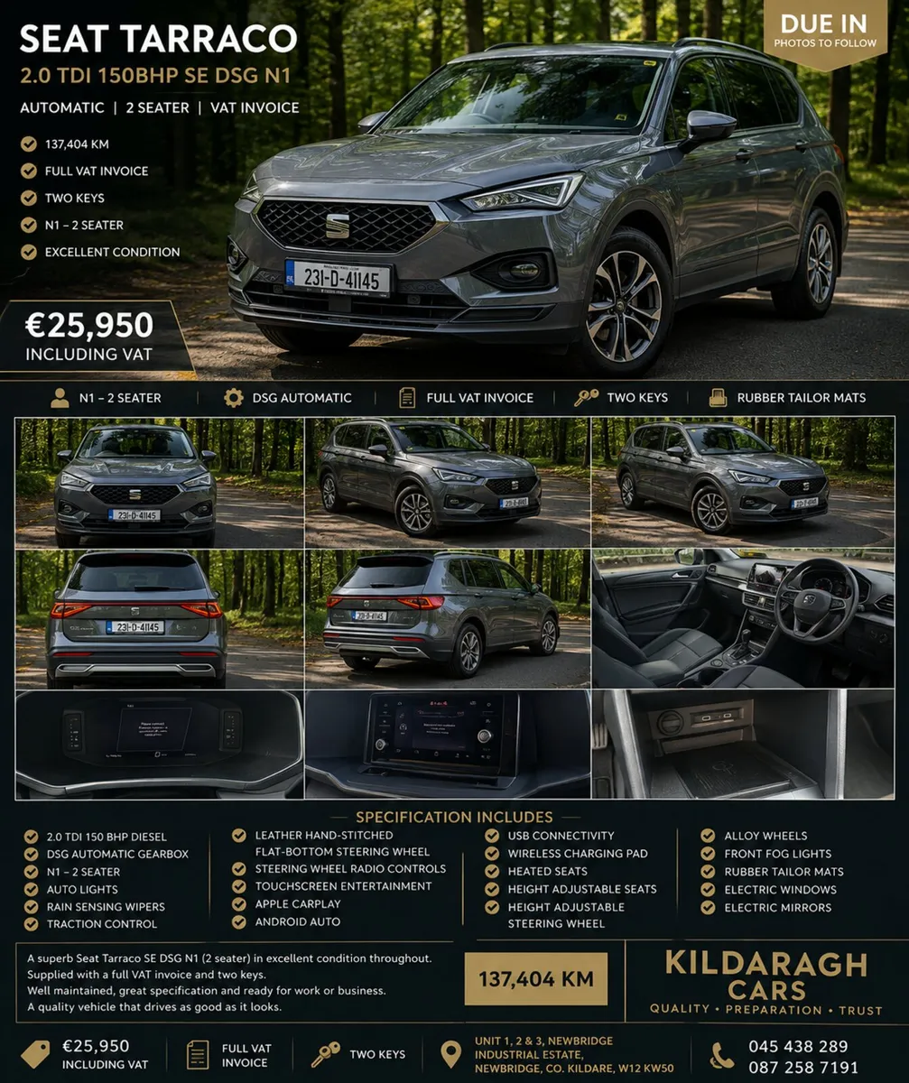 SEAT Tarraco 2023 DSG N1 2 Seat Commercial - Image 2