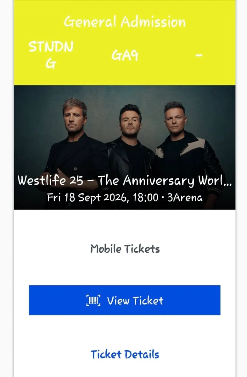 Westlife 25th Anniversary World Tour