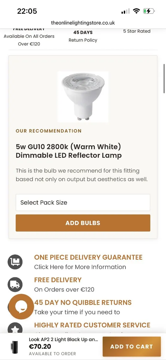 Ideal-Lux Black Up & Down Wall Light - Image 4