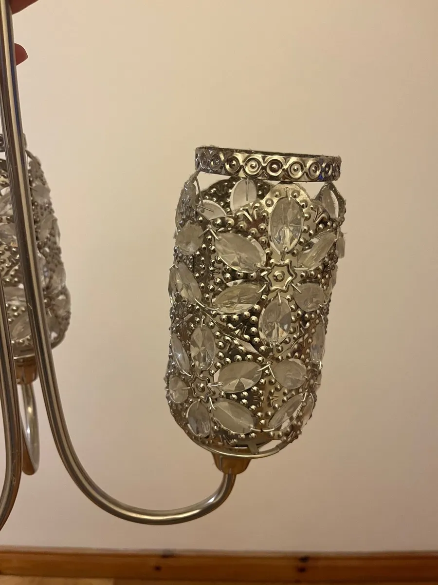 3 Light Crystal Ceiling Light - Image 3