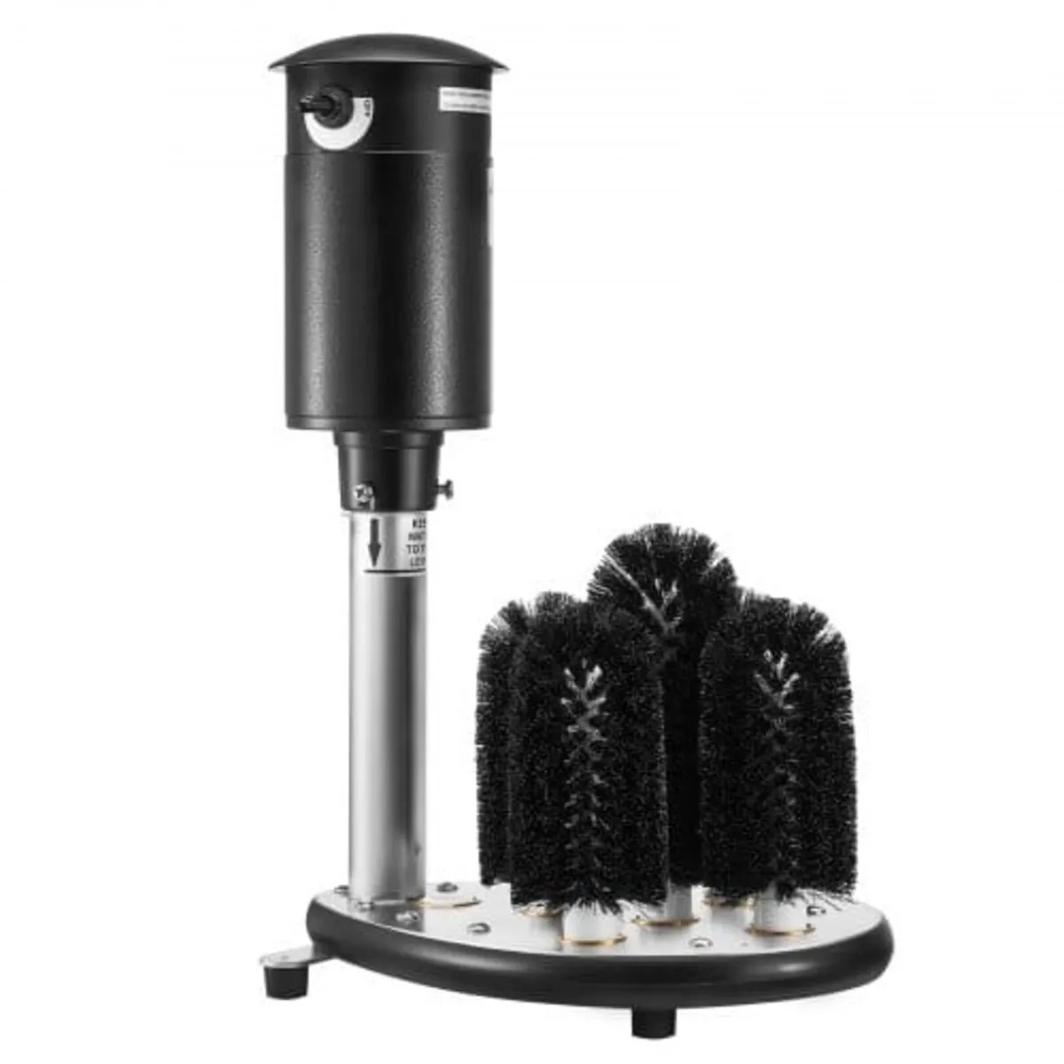 Electric Commercial Glass Washer, 5-Brush Bar Glas - Image 1