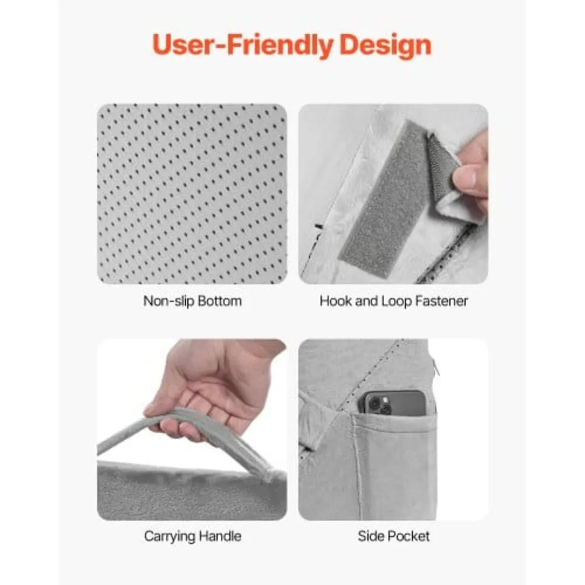 Bed Wedge Pillow for Sleeping, 3 Pcs Adjustable Or - Image 3