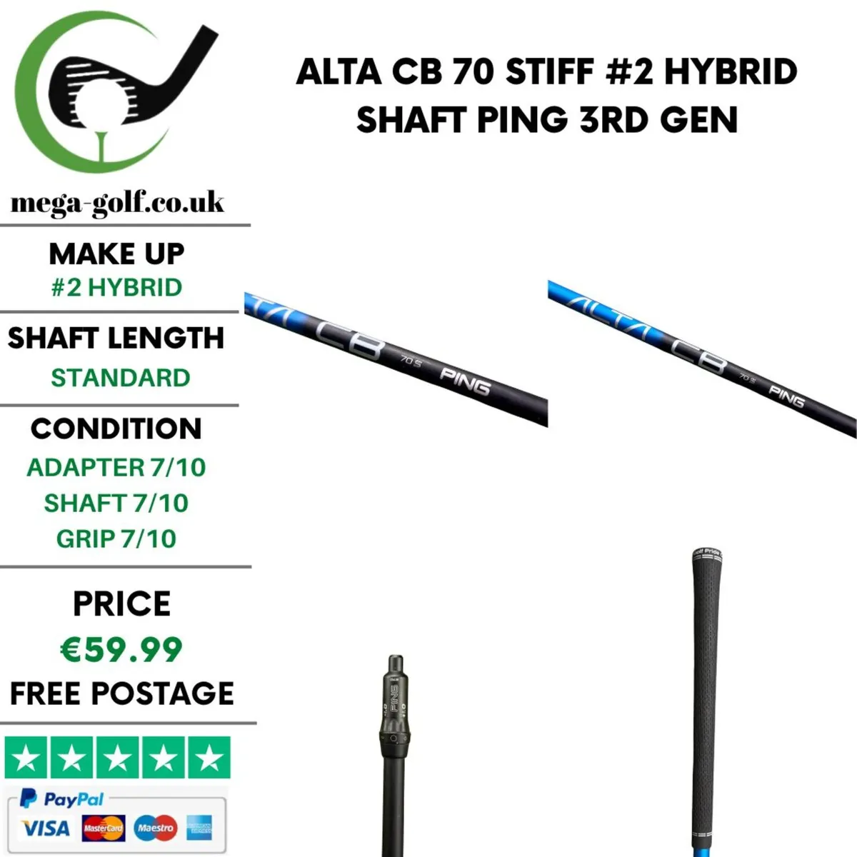 Alta CB 70 Stiff #2 Hybrid Shaft / Ping 3rd Gen - Image 1