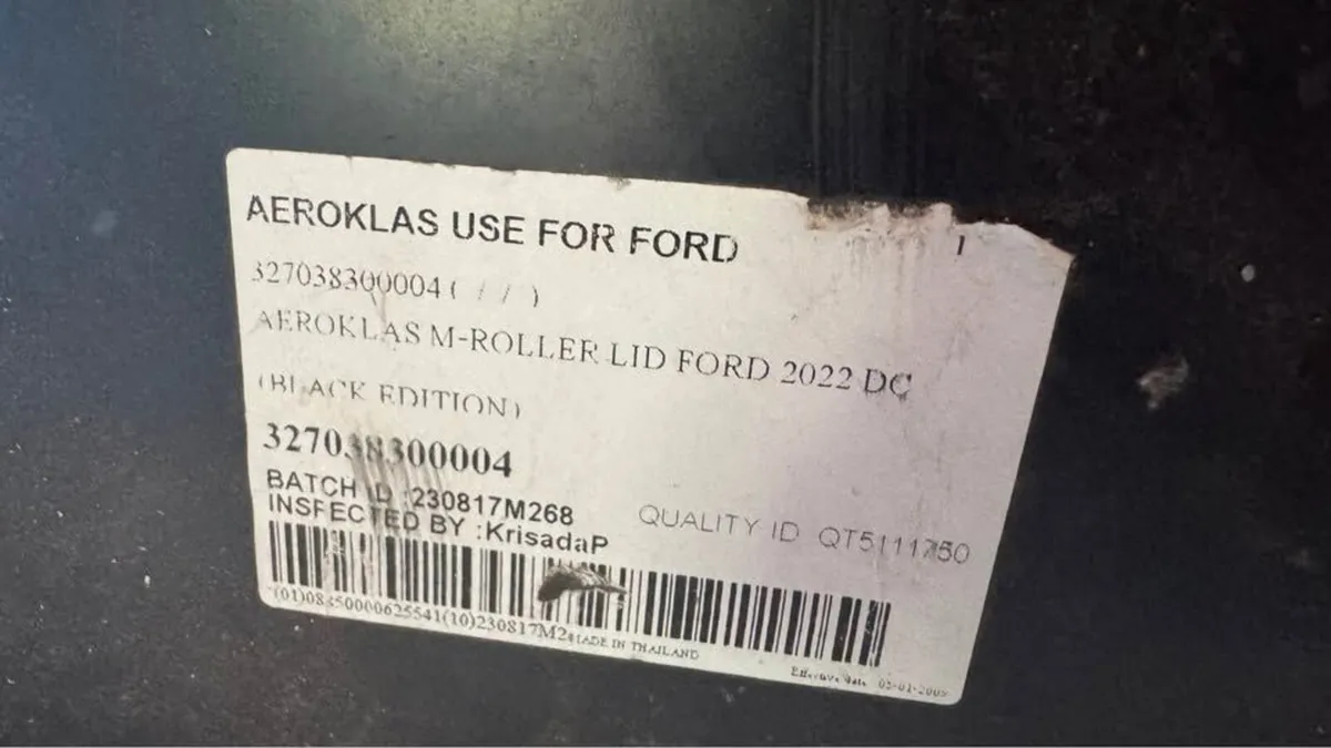 Ford Ranger 2022+ Aeroklas M-Roll Roller Shutter - Image 2