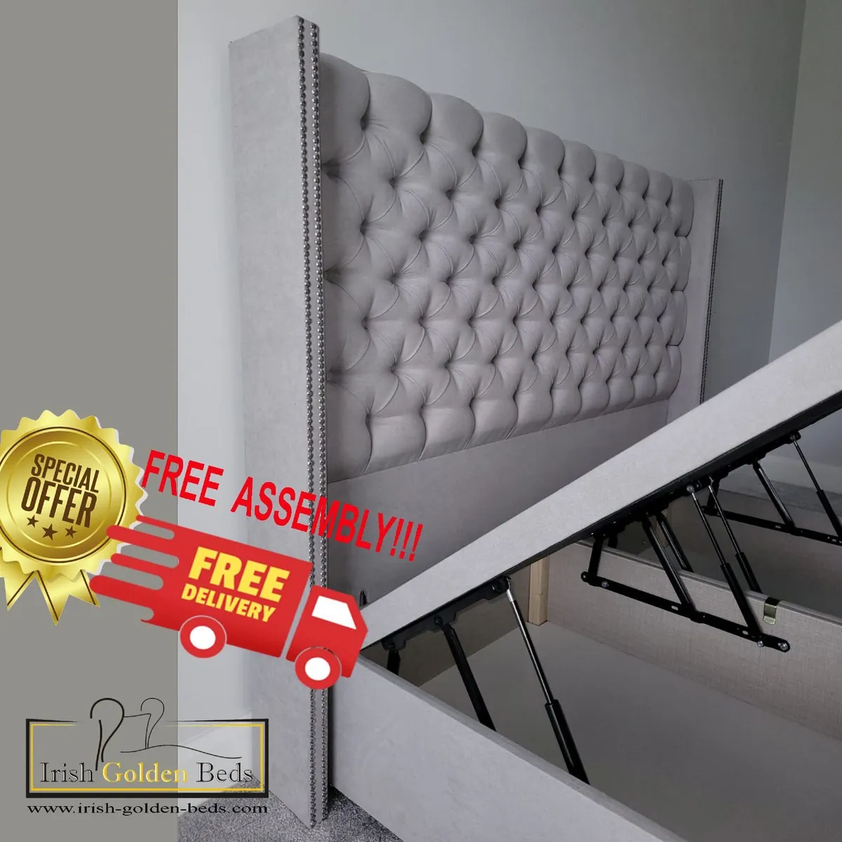 bed frame and headboard, free delivery - Image 2