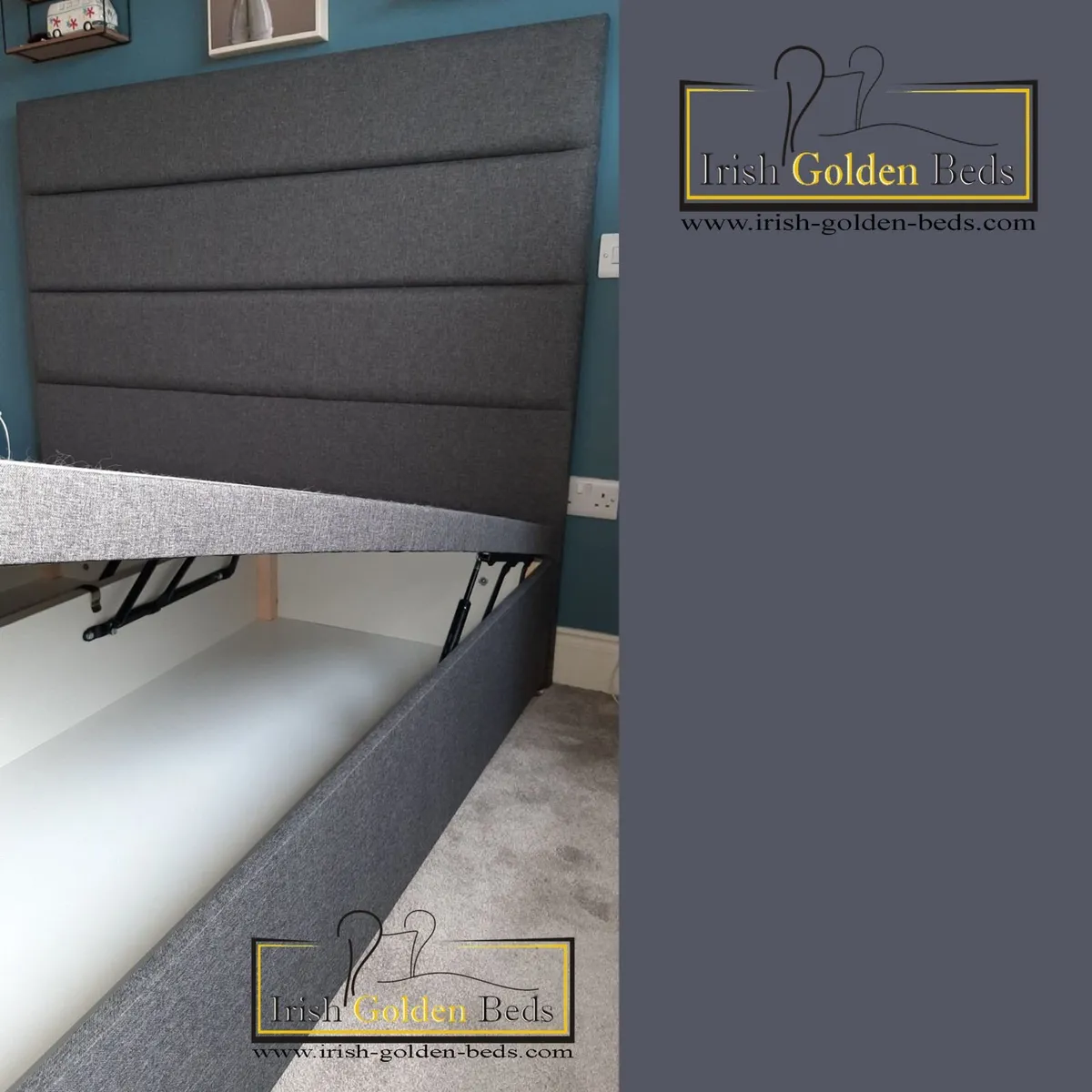 bed frame and headboard, free delivery - Image 1