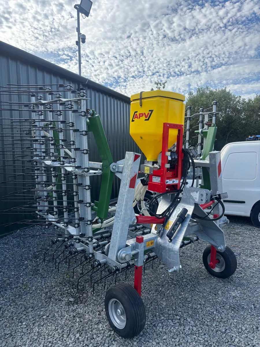 New RakeMan Grass Harrow with APV Air Seeder - Image 1