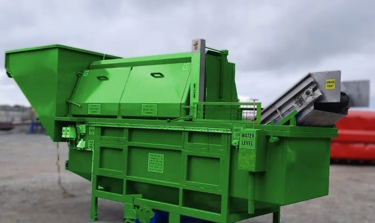 Potato vegetable aggregate trommel washer used.