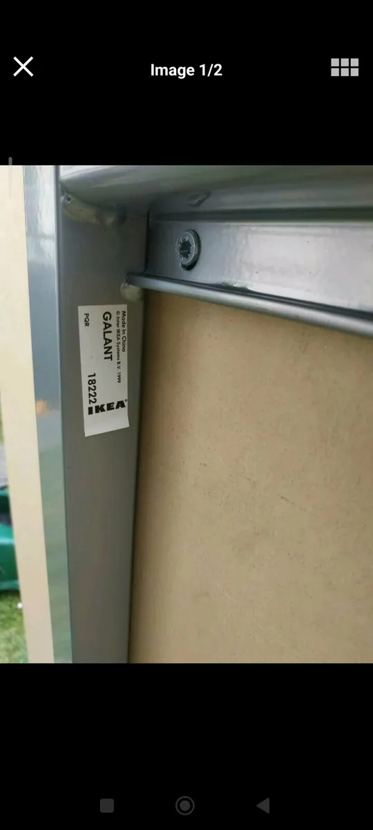 IKEA 'Galant' extendable legs study table. - Image 2