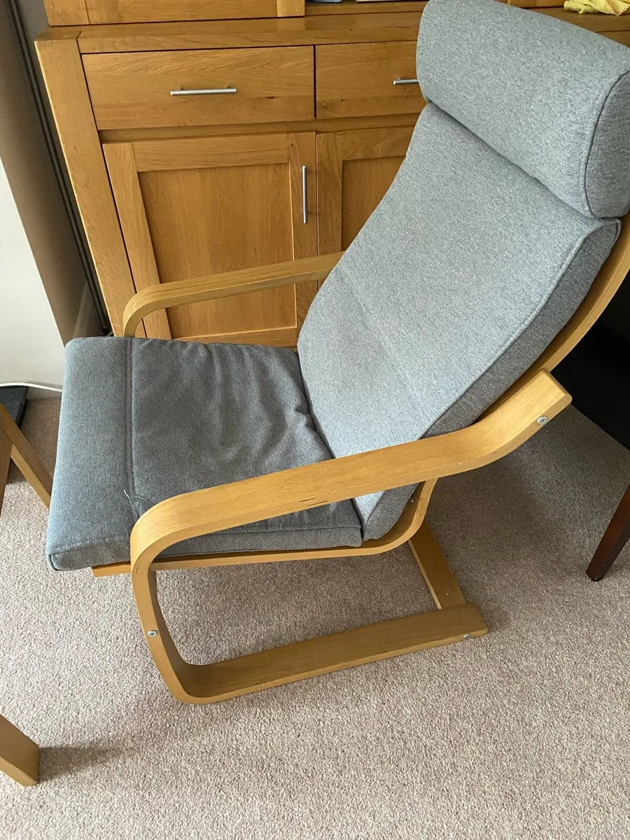 Ikea Armchair & Footstool - Image 4