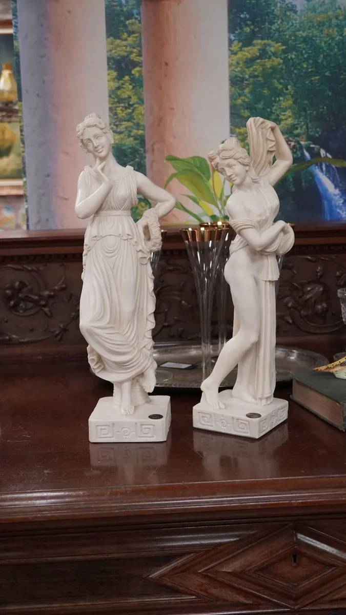 Pair of Italian Classical Female Figures - Image 1