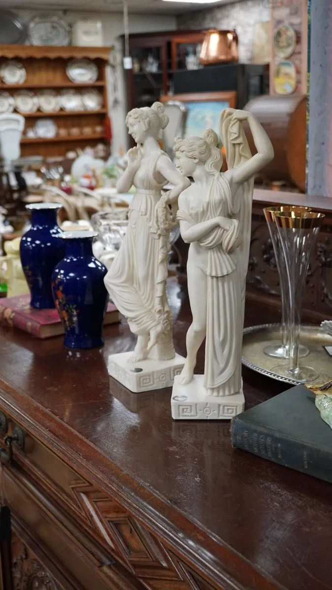 Pair of Italian Classical Female Figures - Image 3