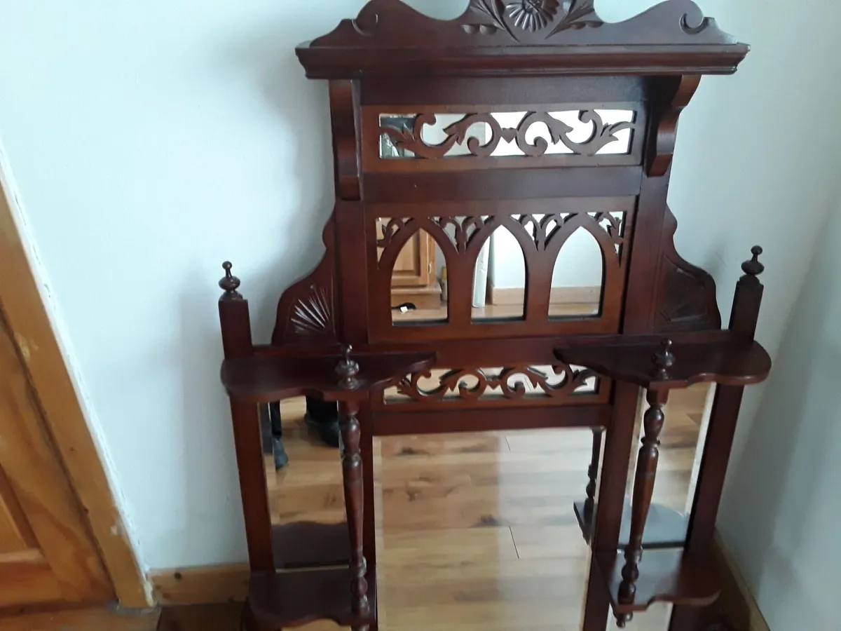 Beautiful antique edwarding overmantle - Image 1