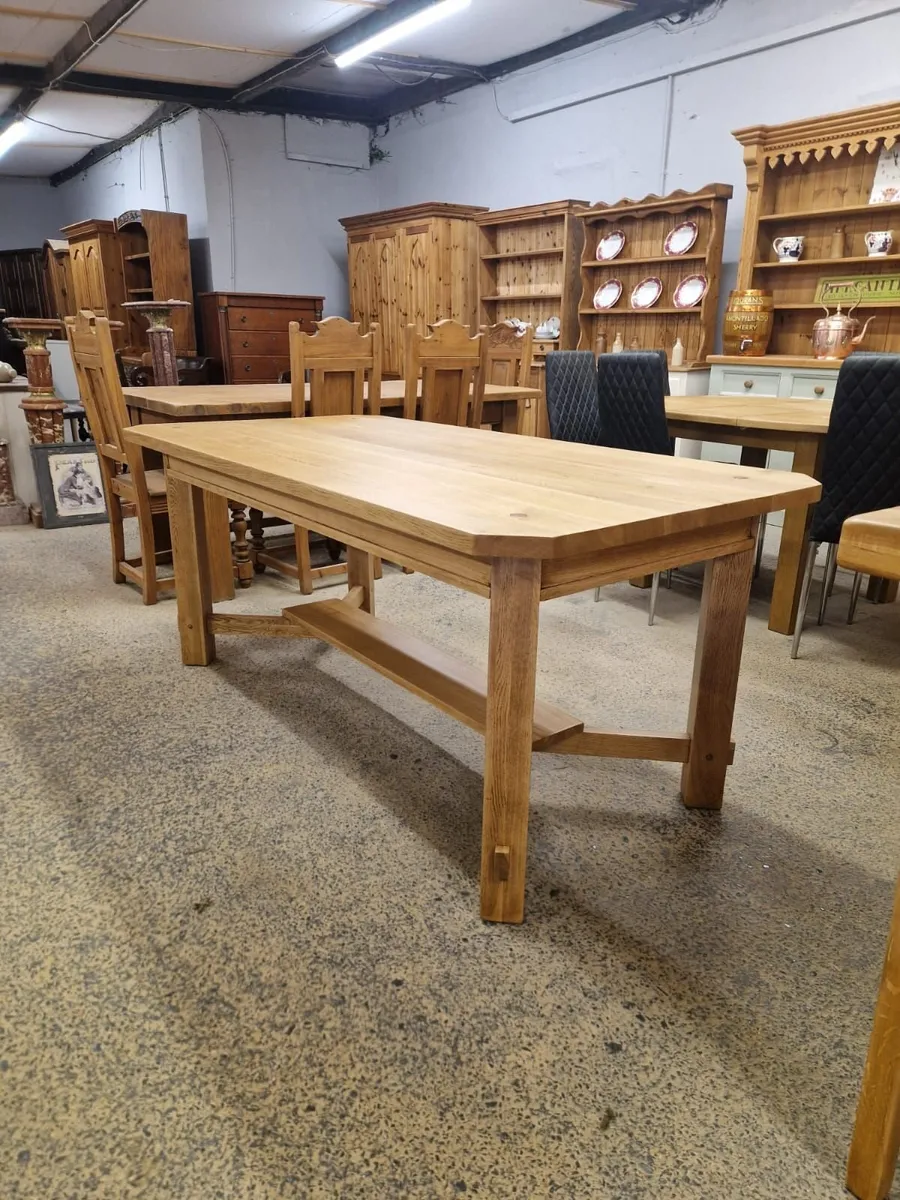 6ft×3ft light oak table - Image 1