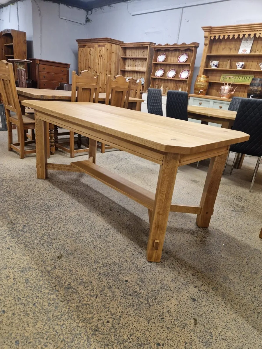 6ft×3ft light oak table - Image 4