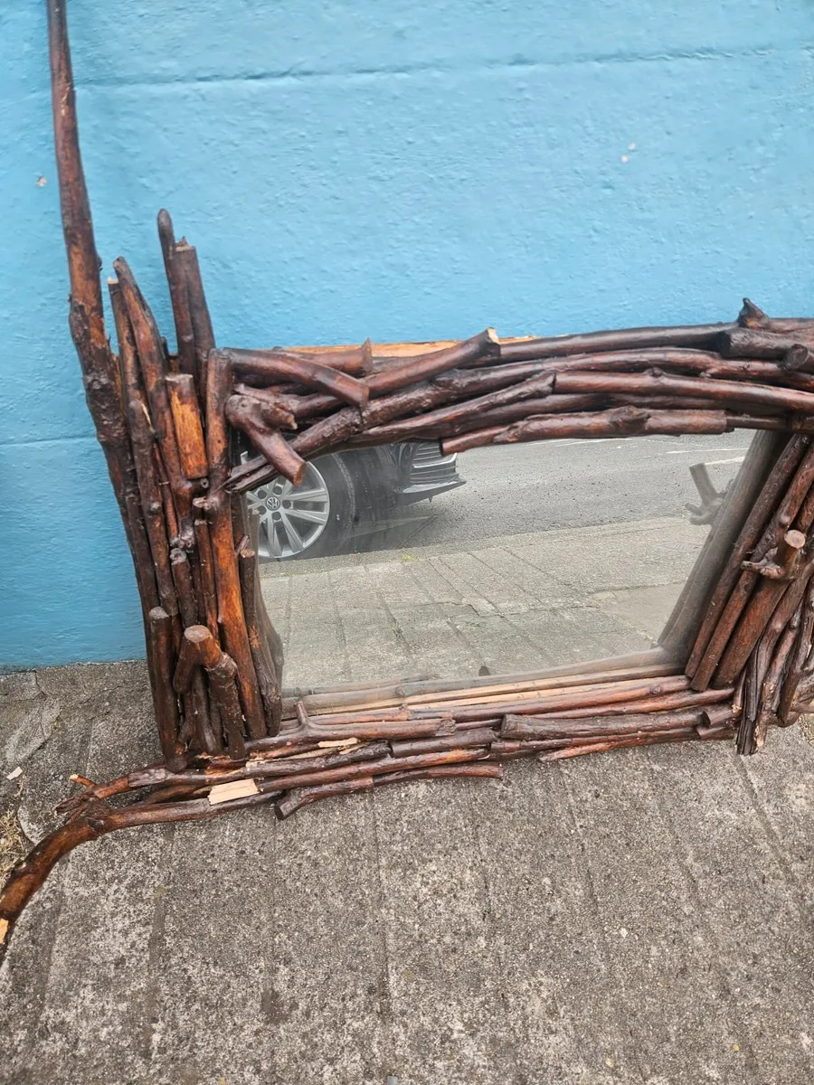 Vintage Arts and Crafts Style Mirror - Image 2