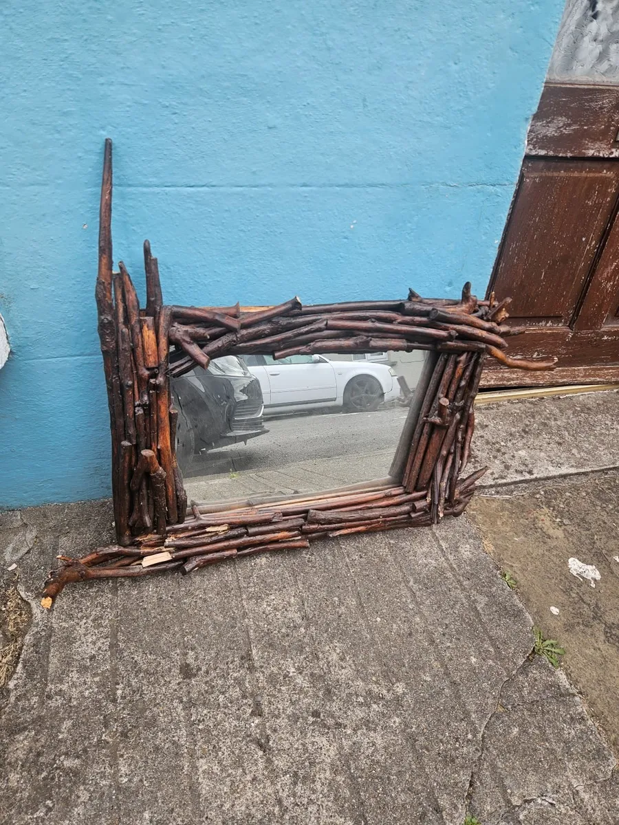 Vintage Arts and Crafts Style Mirror - Image 1