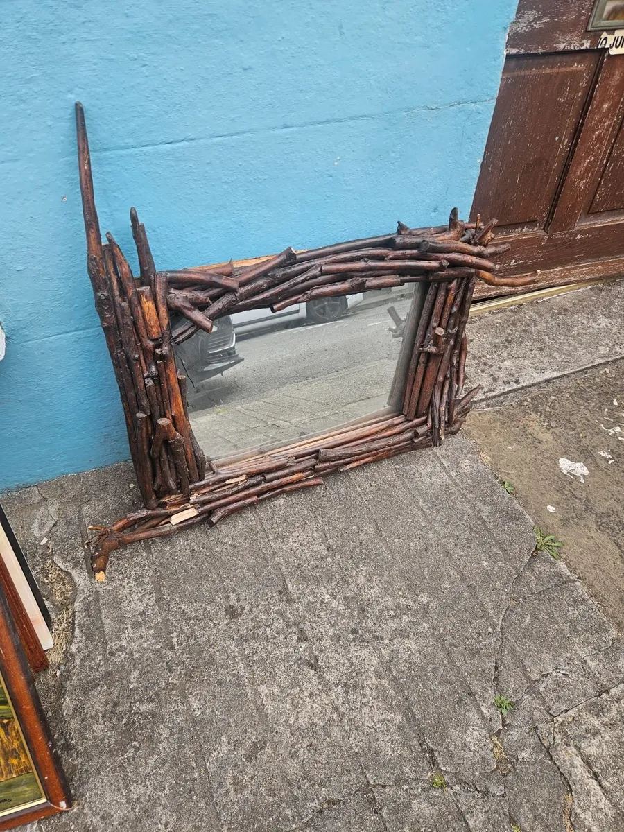 Vintage Arts and Crafts Style Mirror - Image 4