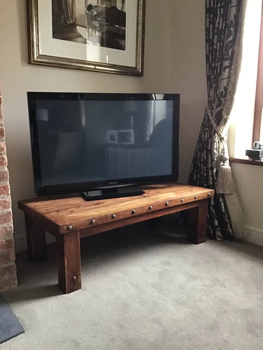 Solid wood coffee table / TV bench/ low media unit - Image 2