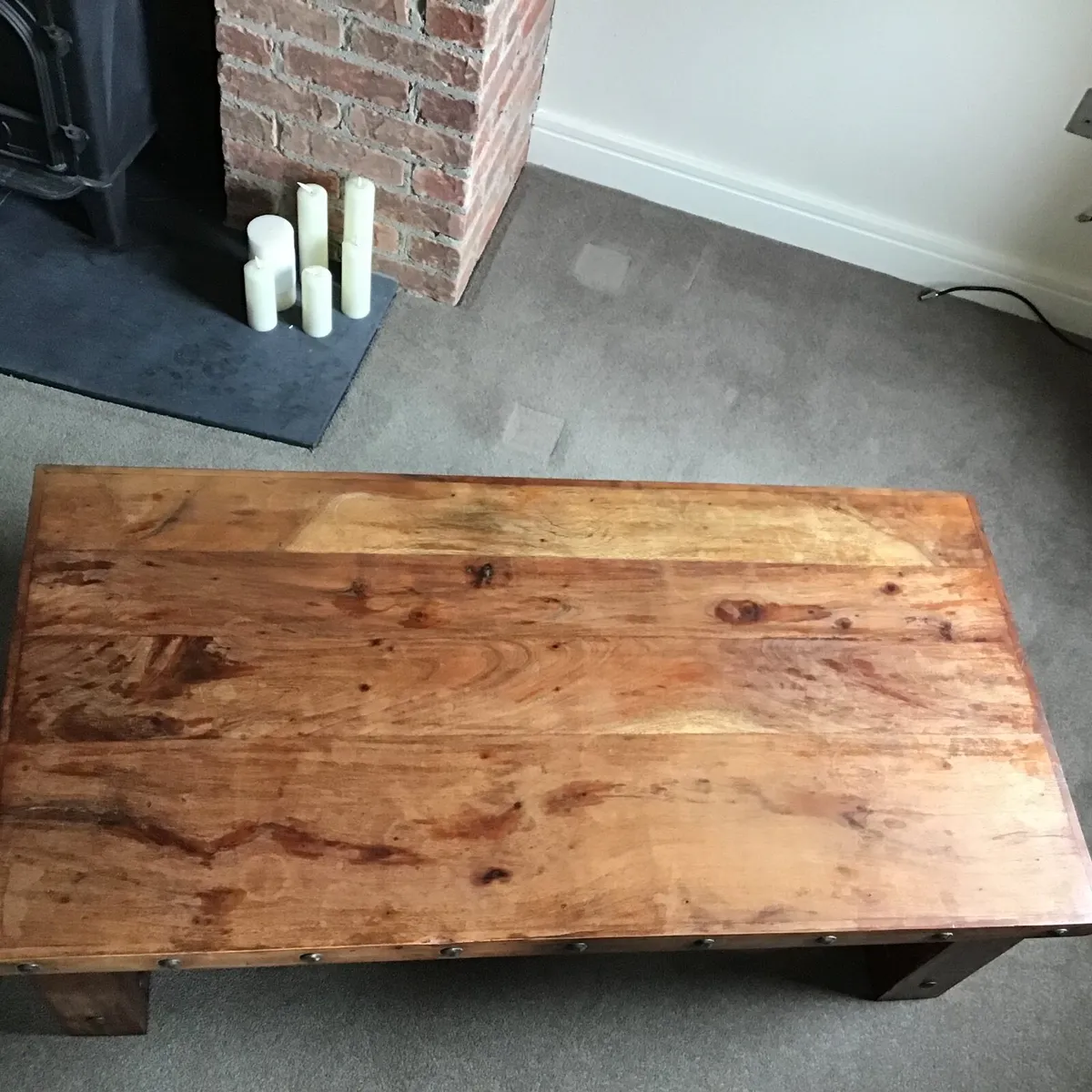 Solid wood coffee table / TV bench/ low media unit - Image 4