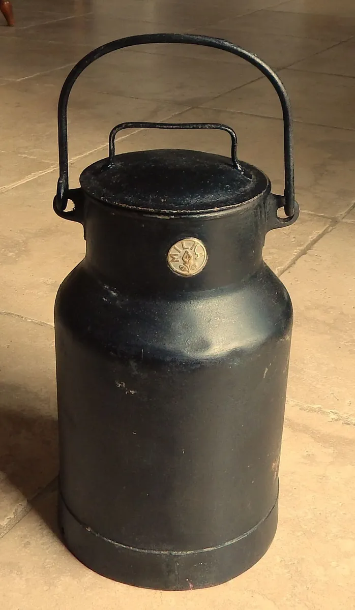 Vintage MILKA Small Metal Hand Churn - Image 1