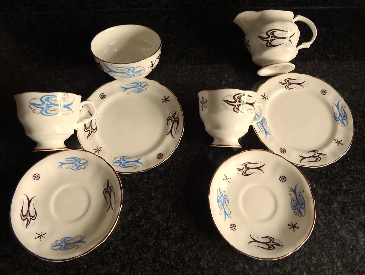20 Pieces Vintage Arklow Pottery Tea Set - Image 4