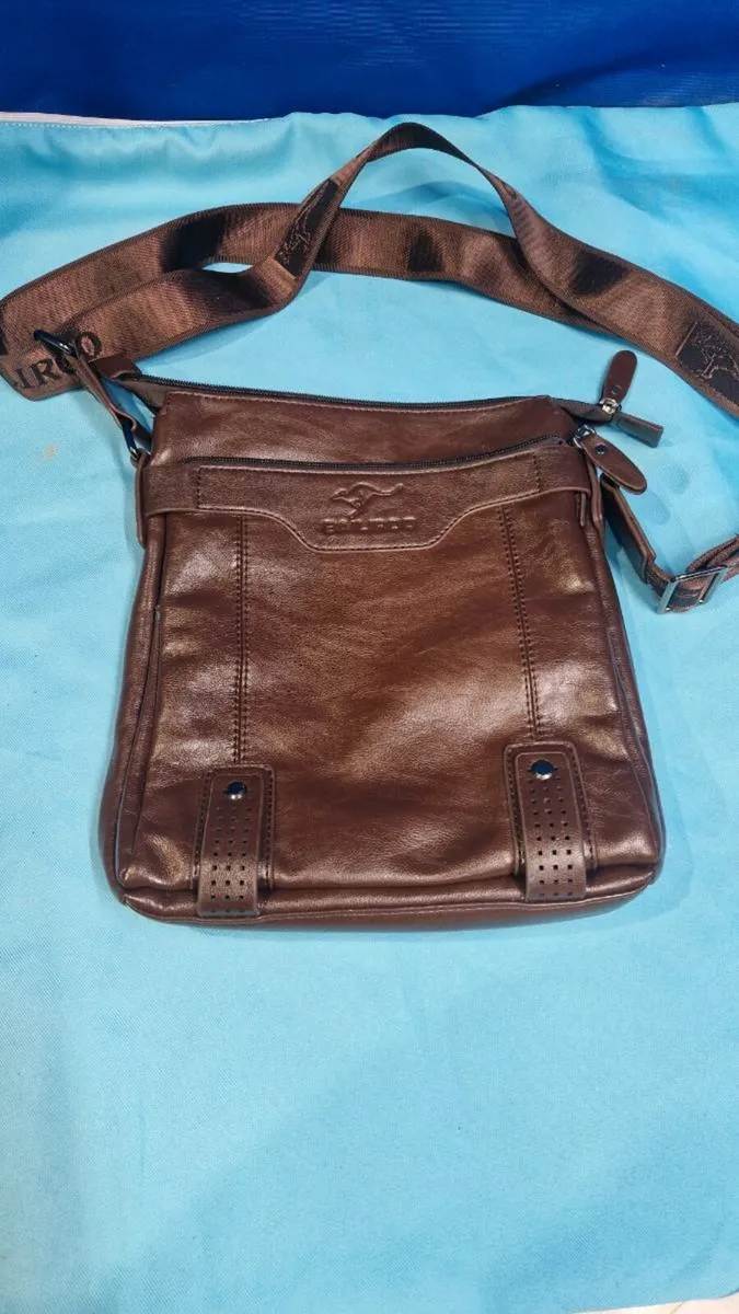 Leather cross body bag